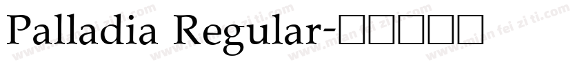 Palladia Regular字体转换